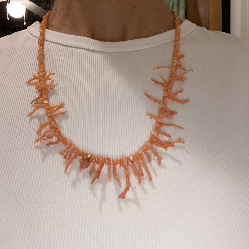 Vintage Branch Coral Necklace - Picture 1 of 6